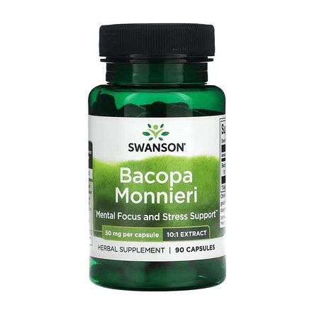 Swanson Bacopa Monnieri 50mg 90 kapszula (10:1 kivonat)
