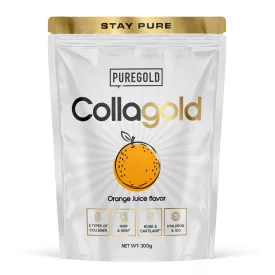   PureGold CollaGold Marha és Hal kollagén italpor hialuronsavval 300g Orange Juice íz