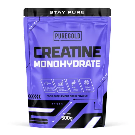 PureGold Creatine Monohydrate étrend-kiegészítő italpor Unflavored ízben 500g