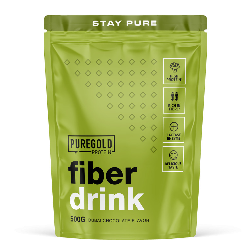 PureGold Fiber Drink - Dubai Chocolate 500g - alphavital.hu