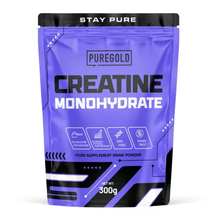 PureGold Creatine Monohydrate étrend-kiegészítő italpor Orange Juice ízben 300g