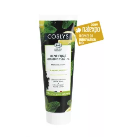   Coslys BIO Faszenes fogkrém menta és citrom kivonattal 100g