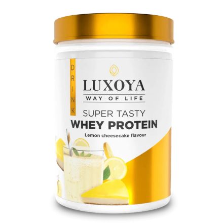 Luxoya Super Tasty Whey Protein 450g citromos sajtorta íz