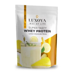   Luxoya Super Tasty Whey Protein citromos sajtorta íz 450g - DOY