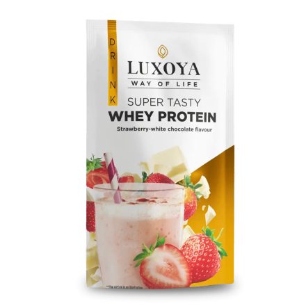 Luxoya Super Tasty Whey Protein 30g - Eper-fehér csokoládé íz