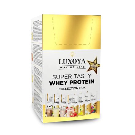 Luxoya Super Tasty Whey Protein Gyűjtődoboz 7 íz