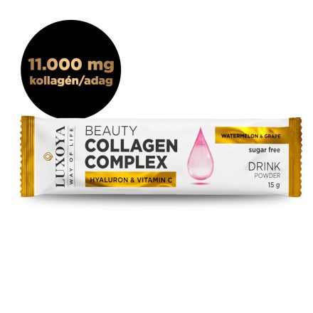 Luxoya Beauty Collagen Complex italpor 15g - Görögdinnye-szőlő íz