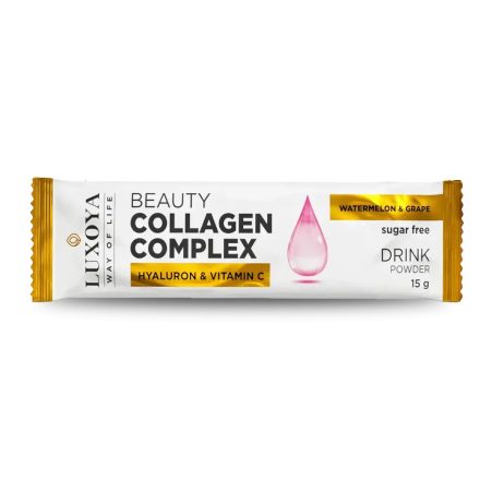 Luxoya Beauty Collagen Complex italpor 15g - Görögdinnye-szőlő íz