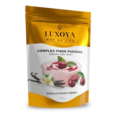 Luxoya Complex rostpuding fehérjével 450 g - vanília-meggy ízű