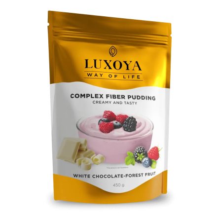 Luxoya Complex rostpuding fehérjével 450 g - fehér csokoládé-erdei gyümölcs ízű