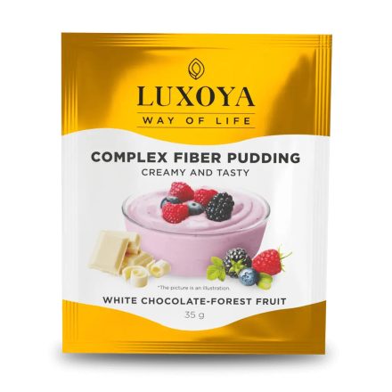 Luxoya Complex rostpuding fehérjével 35 g - fehér csokoládé-erdei gyümölcs ízű