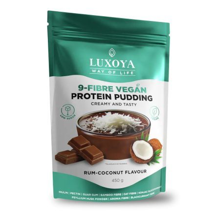 Luxoya Vegan Protein Puding 450g - Rumos-kókuszos csokoládé ízű