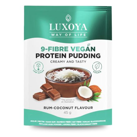 Luxoya Vegan Protein Puding 45g - Rumos-kókuszos csokoládé ízű