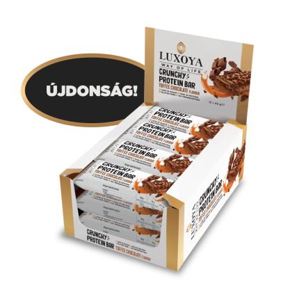 Luxoya crispy bar fehérje szelet 12x45 g - Karamella Csokoládé ízű