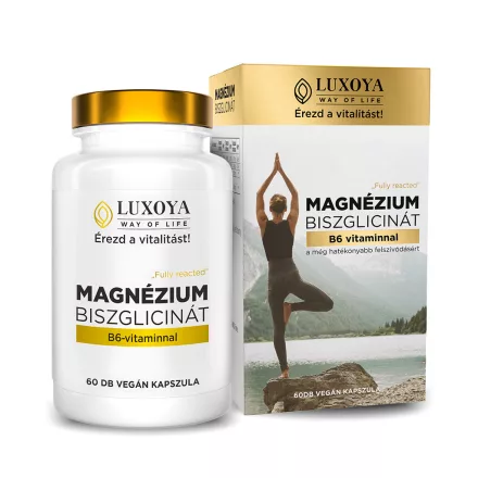 Luxoya Magnézium-biszglicinát B6 vitaminnal kapszula 60 db
