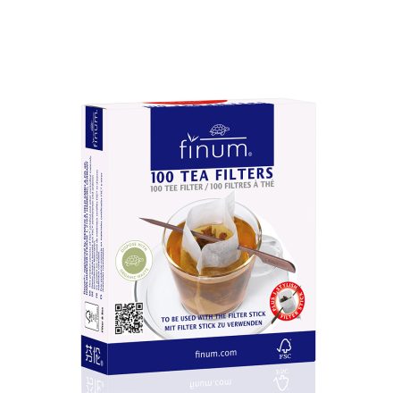 Finum Papír teafilter pálcikával 100db