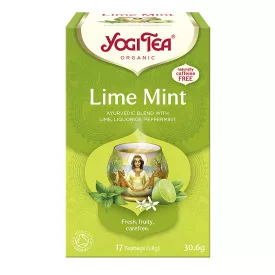 BIO Zöldcitromos menta tea 17x1,8g Yogi Green Tea Lime Mint