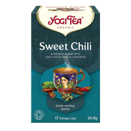 BIO Édes chili tea 17x1,8g Yogi Sweet Chili