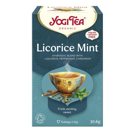 BIO Édesgyökér tea mentával 17x1,8g Yogi Licorice Mint