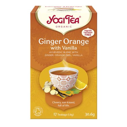 BIO Narancsos gyömbér tea vaníliával 17x1,8g Yogi Ginger Orange