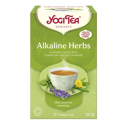 BIO Lúgosító tea 17x2g Yogi Alkaline Herbs