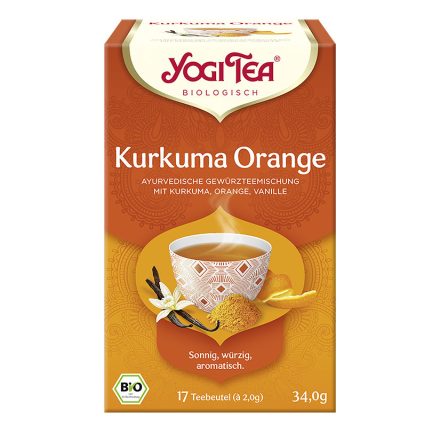 BIO Kurkuma narancs tea 17x2,0g Yogi Kurkuma Orange