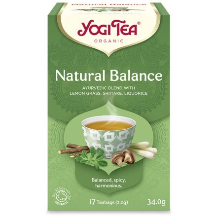 BIO Természetes egyensúly tea shiitake gombával 17x2g Yogi Natural Balance