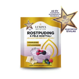   Luxoya Complex rostpuding fehérjével fehér csokoládé-erdei gyümölcs ízű 25 g 