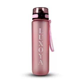Luxoya Motivációs fitnesz kulacs - rózsaszín