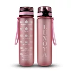 Luxoya Motivációs fitnesz kulacs - rózsaszín