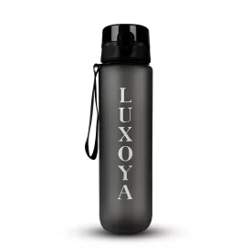 Luxoya Motivációs fitnesz kulacs - fekete