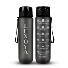 Luxoya Motivációs fitnesz kulacs - fekete