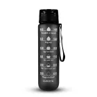 Luxoya Motivációs fitnesz kulacs - fekete