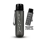 Luxoya Motivációs fitnesz kulacs - fekete