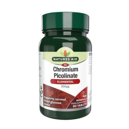 Natures Aid Króm Picolinate 200 mcg tabletta 90 db