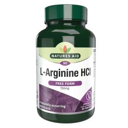 Natures Aid L-Arginine HCI 750 mg tabletta 90 db