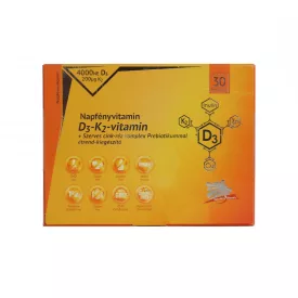   NapfényVitamin D3-K2-vitamin és szerves cink-réz komplex Prebiotikummal