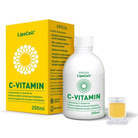 LipoCell liposzómás C-vitamin ananász ízben - 250 ml