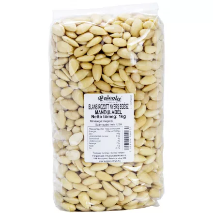Paleolit Mandulabél blansírozott 1kg nyers, egész
