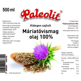   Paleolit Máriatövismag olaj 100% 500ml hidegen sajtolt (Silybum marianum)