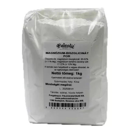 Paleolit Magnézium biszglicinát por 1kg Magnesium Bisglycinate Powder