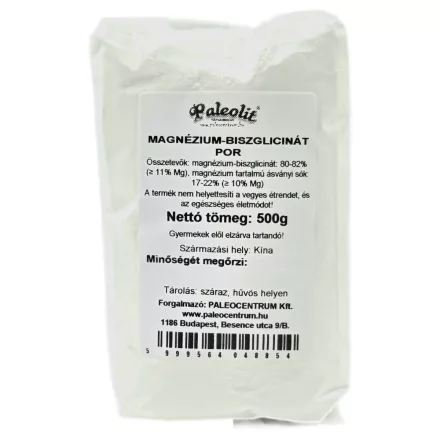 Paleolit Magnézium-biszglicinát por 500g Magnesium Bisglycinate Powder