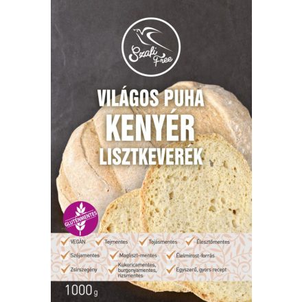 Szafi Free Világos puha kenyér 1kg lisztkeverék