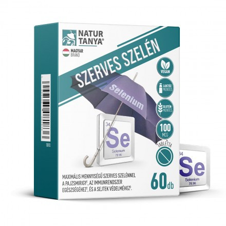 Natur Tanya® Szerves Szelén 100mcg 60db tabletta