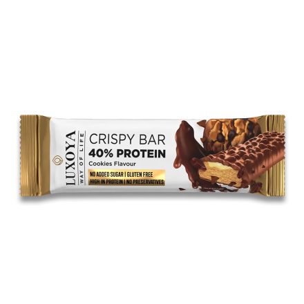 Luxoya crispy bar fehérje szelet 45 g - sütemény ízű