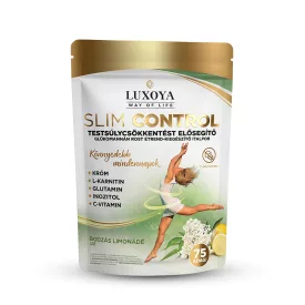   Luxoya Slim Control - Testsúlycsökkentést elősegítő glükomannán rost italpor - Bodza íz 300g
