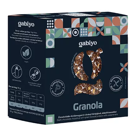 Gabiyo Granola Étcsokoládé-törökmogyoró 275g