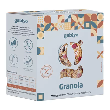Gabiyo Granola Meggy-málna 275g
