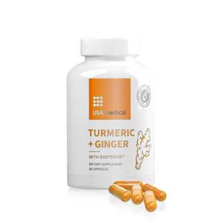 USA Medical Turmeric + Ginger kapszula 60 db