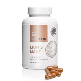   USA medical ORGANIC LION'S MANE gomba kivonat kapszula 60 db